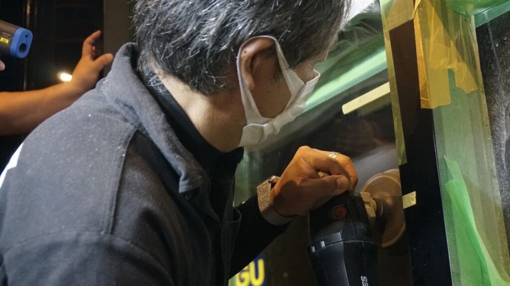 ガラス傷消し ガラス研磨 ガラス修復 ガラス交換 ガラス補修 ガラスキズ消し 再生研磨 GRS Glass アカデミー GlassRenewalSevice キズ 強化ガラス 鏡傷消し ガラス再生 ガラスソムリエ ガラス補修 ガラス修理 銀座 glassscratch_DSC2019 73e608b1345fd63a7b8ca05d1a24f9d31